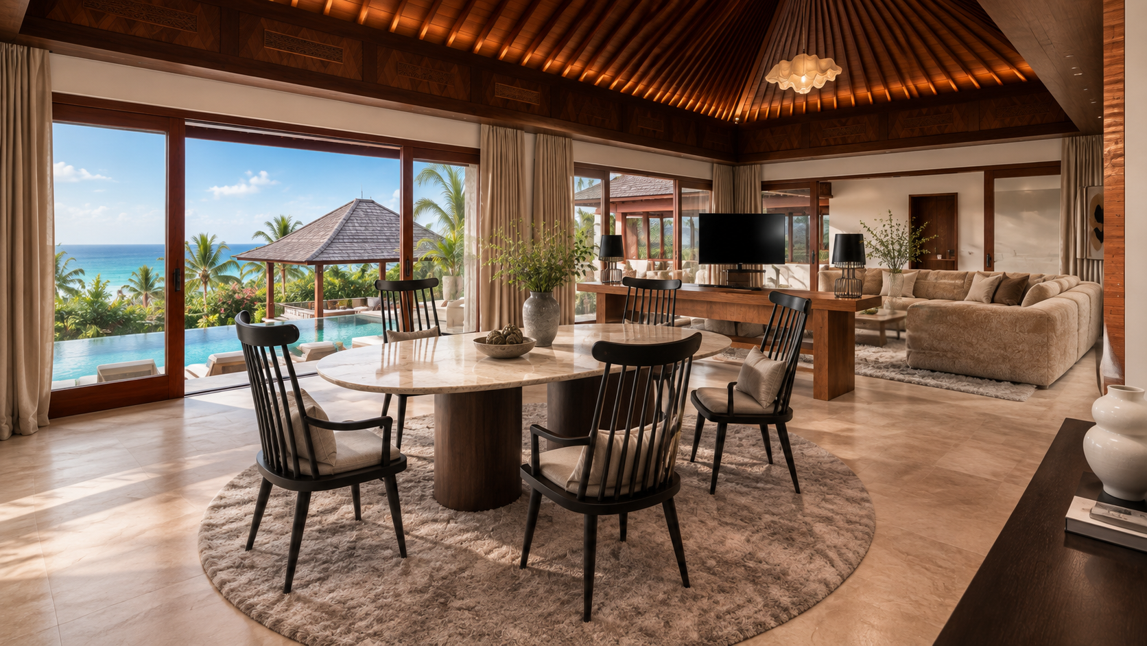 In-villa dining