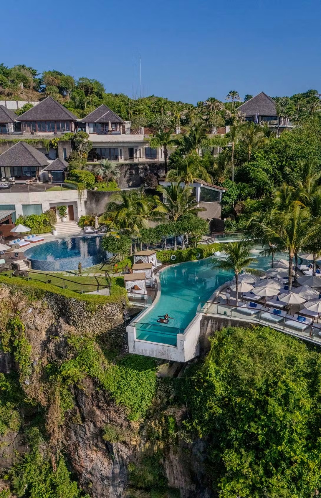 Aerial view of villas in Uluwatu